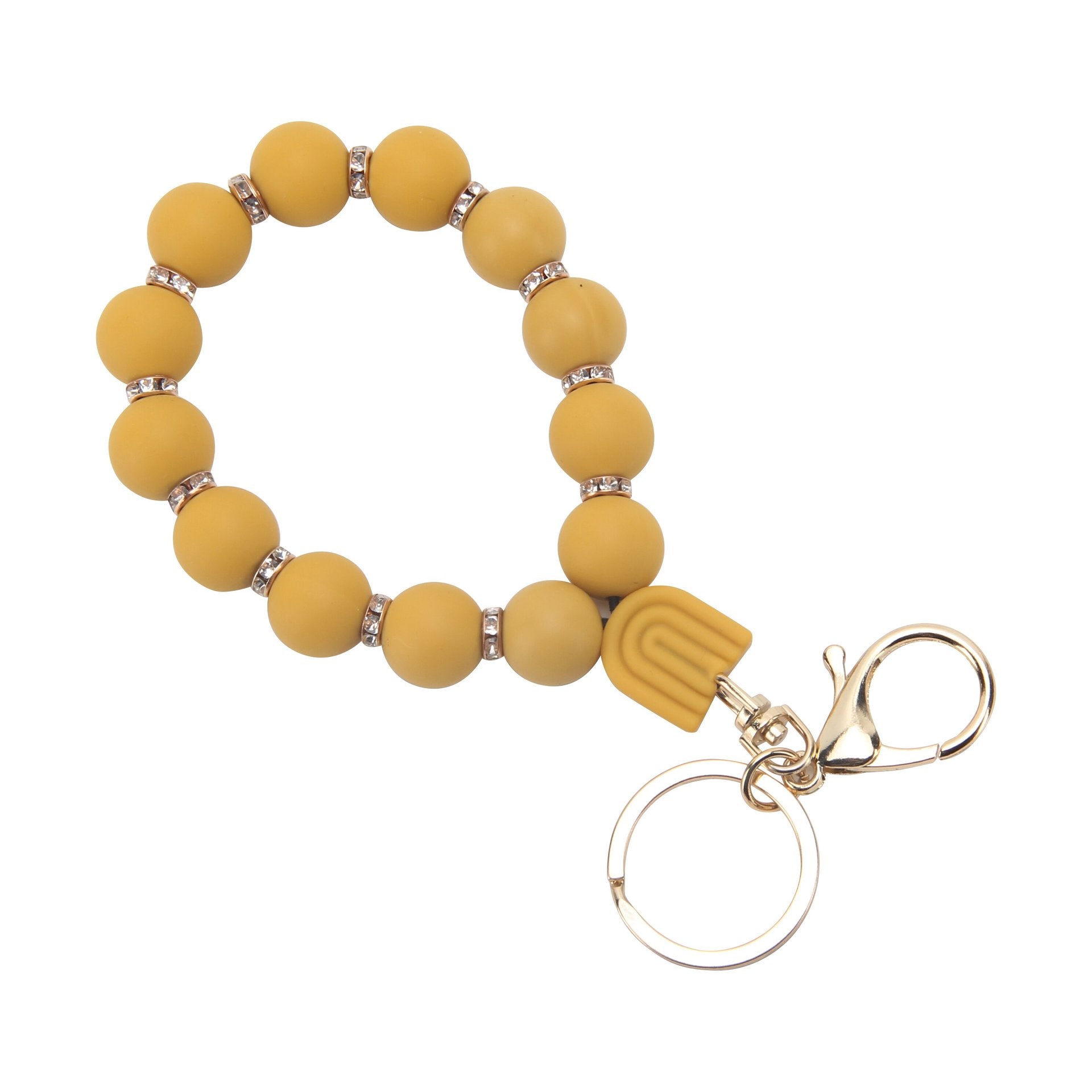 Wholesale Silicone Octagonal Beads Keychains